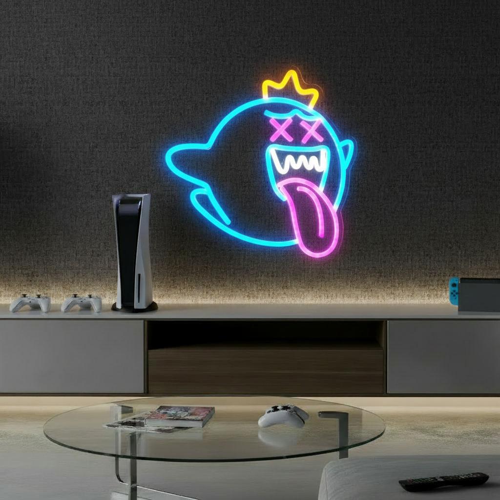 King Boo Neon Sign Ghost Led Neon Light Sign 1