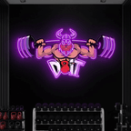 Lifting Barbell LED Neon Sign Gym Game Room Decor Sign 9
