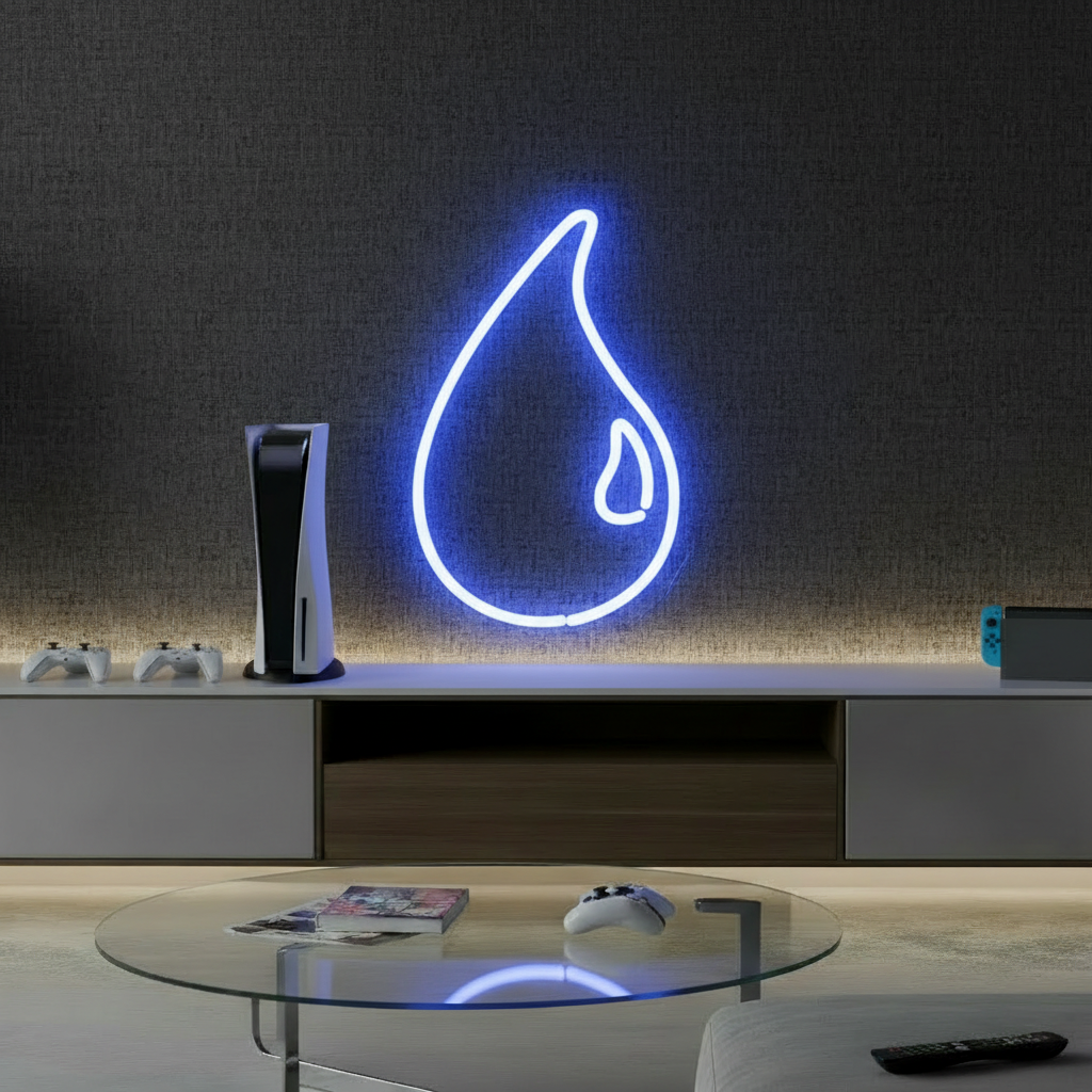 MTG Blue Mana Neon Sign Home Decor Sign Fans Gift 0
