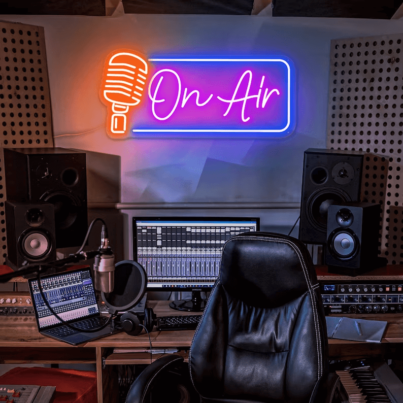 On Air Neon Sign Light Game Room Studio Neon Decor 0