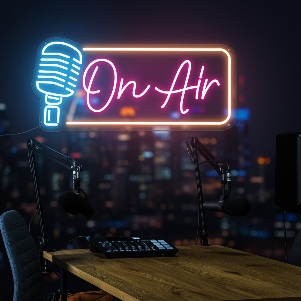 On Air Neon Sign Light Game Room Studio Neon Decor 4