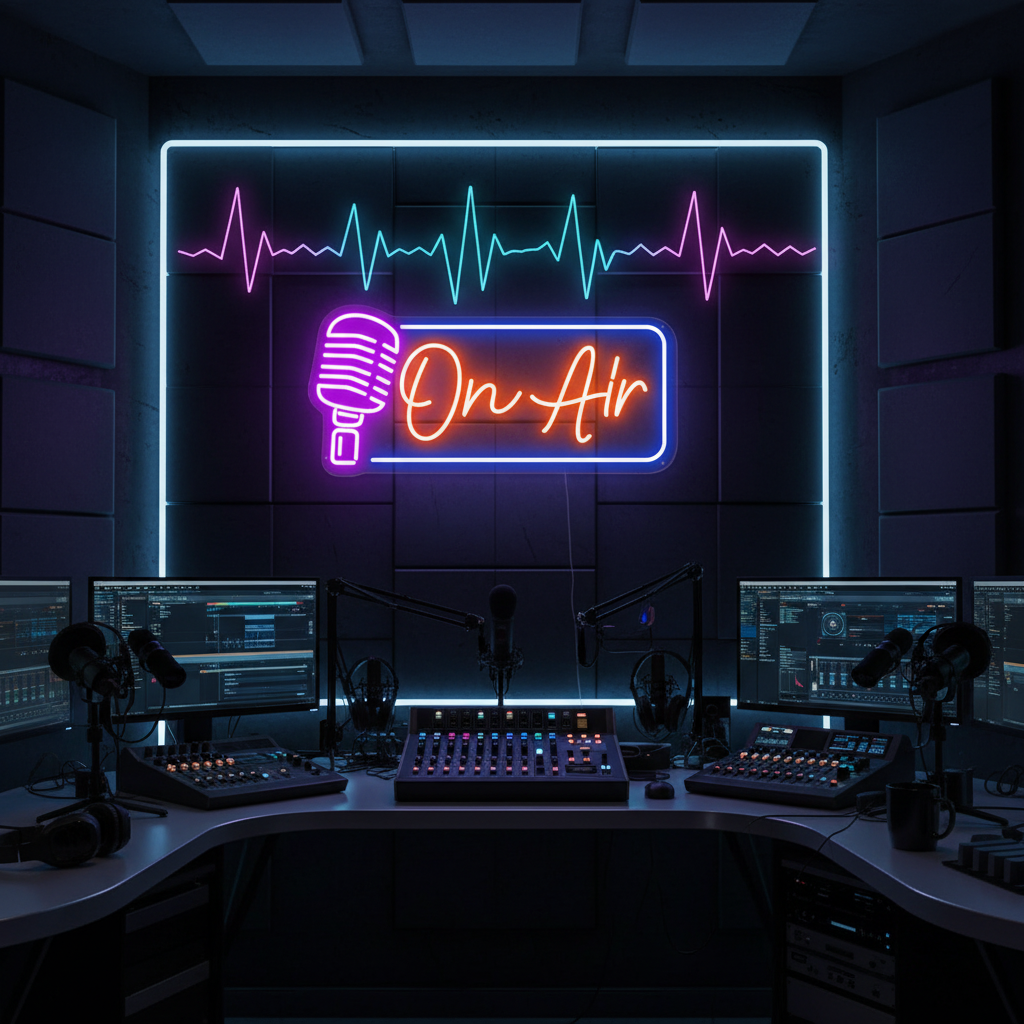 On Air Neon Sign Light Game Room Studio Neon Decor 5