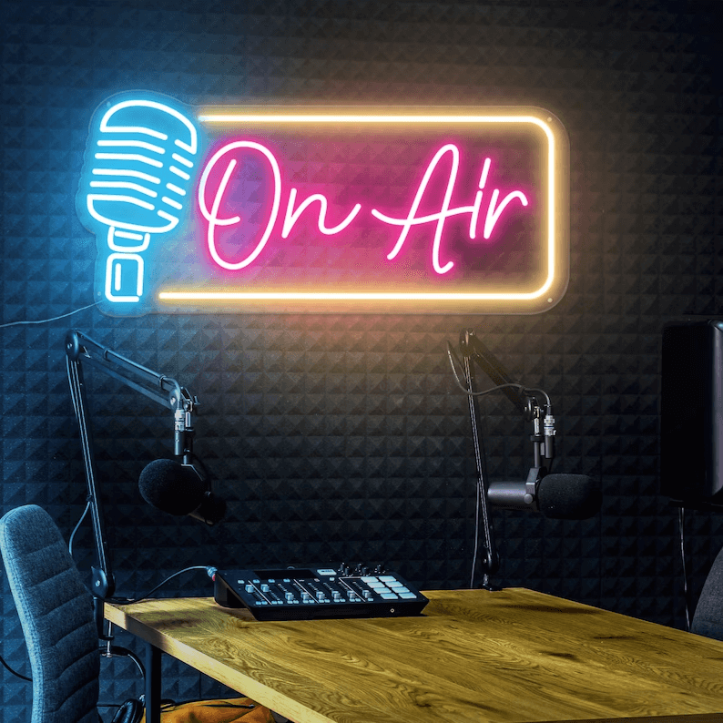 On Air Neon Sign Light Game Room Studio Neon Decor 7