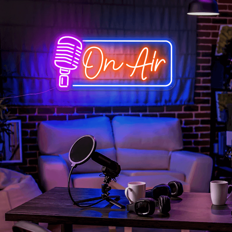 On Air Neon Sign Light Game Room Studio Neon Decor 8