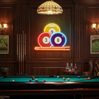 Pool Wall Art, Billiards Artwork, Pool Table Decor, Game Room Wall Decor, Billiards Decor, Gift For Pool Player Artwork Led Neon Sign Light 5