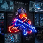 Shooting Games LED Neon Sign Light Pop Art 1