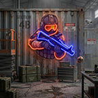 Shooting Games LED Neon Sign Light Pop Art 6
