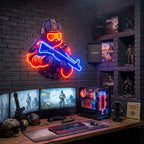 Shooting Games LED Neon Sign Light Pop Art 8