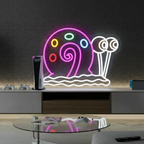 Snail Neon Sign Anime Cartoon Neon Sign Gaming Room Decor 0