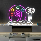 Snail Neon Sign Anime Cartoon Neon Sign Gaming Room Decor 1