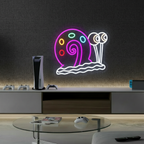 Snail Neon Sign Anime Cartoon Neon Sign Gaming Room Decor 2