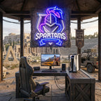 Spartans Gaming Streamer LED Neon Sign Light Pop Art 3