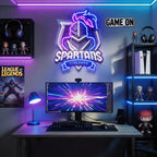 Spartans Gaming Streamer LED Neon Sign Light Pop Art 5