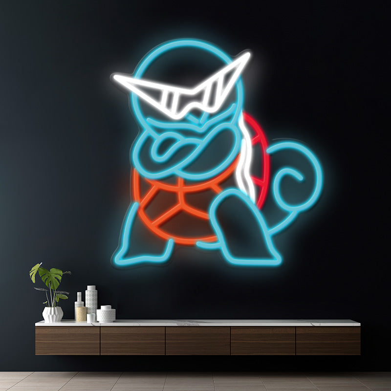 Squirtle Cartoon Neon Sign Gaming Room Decor Sign 3