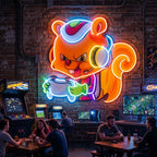 The Gamers Squirrel Esport LED Neon Sign Light Pop Art 7