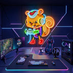 The Gamers Squirrel Esport LED Neon Sign Light Pop Art 9