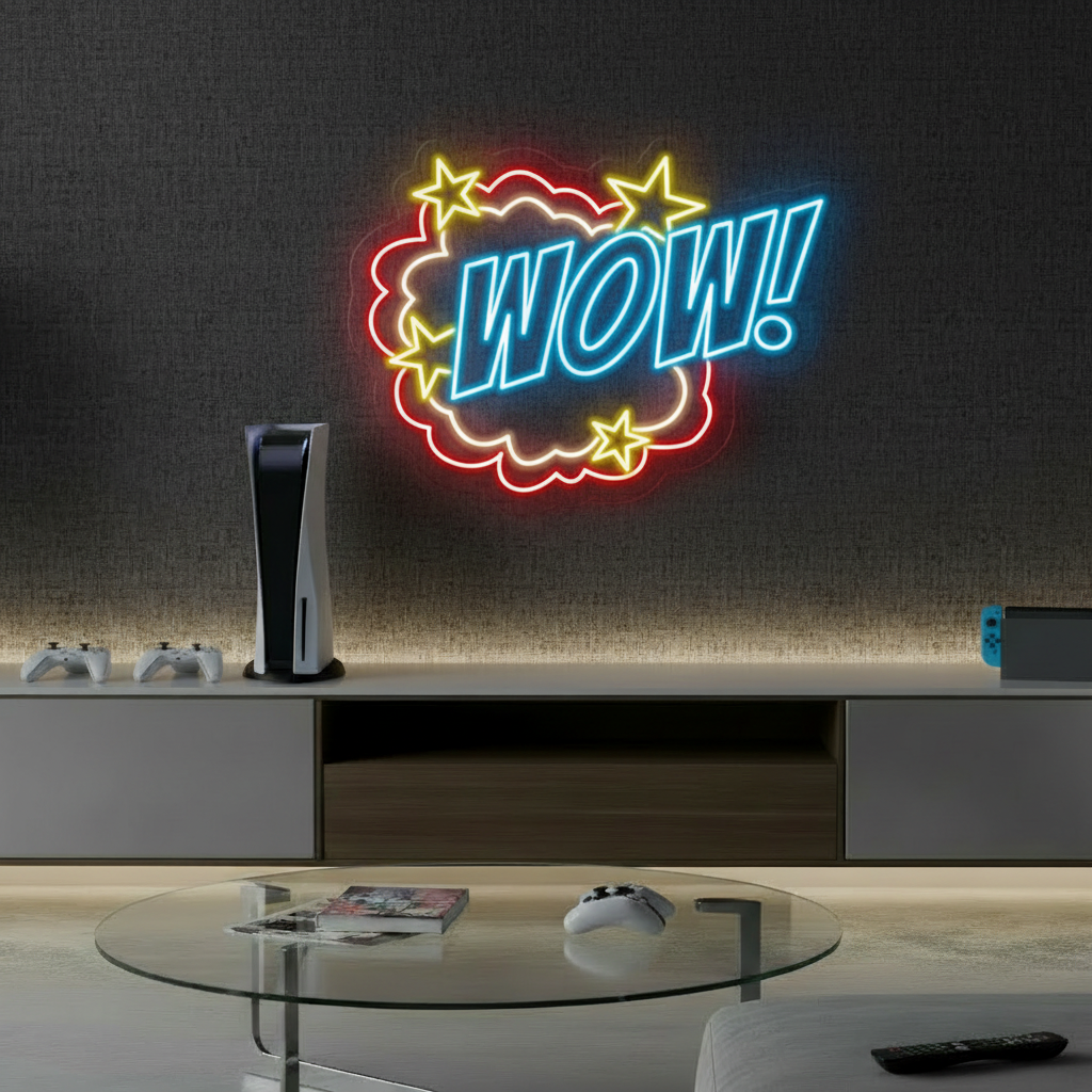 WOW Led Neon Sign 1