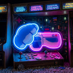 Wolf Mascot Gaming LED Neon Sign Light Pop Art 3